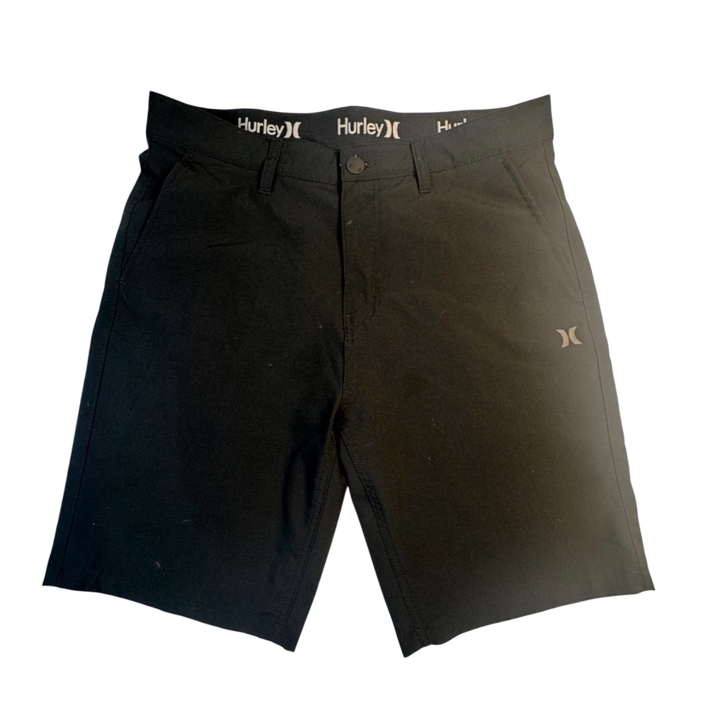 Hurley Phantom Hybrid Shorts Mens 32‎ Black Stretch Performance Surf Golf Casual
